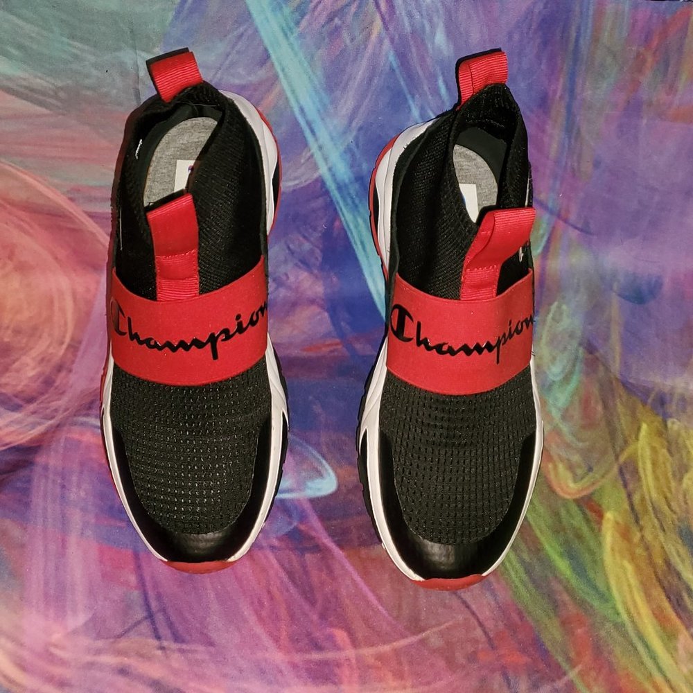 Champion, sneakers, high top, basketball,